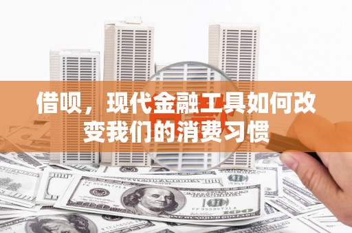 海城借呗，现代金融工具如何改变我们的消费习惯