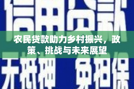 海城农民贷款助力乡村振兴，政策、挑战与未来展望