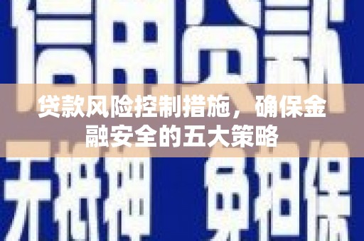 海城贷款风险控制措施，确保金融安全的五大策略