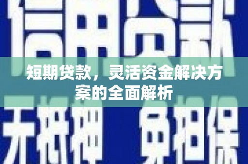 海城短期贷款，灵活资金解决方案的全面解析