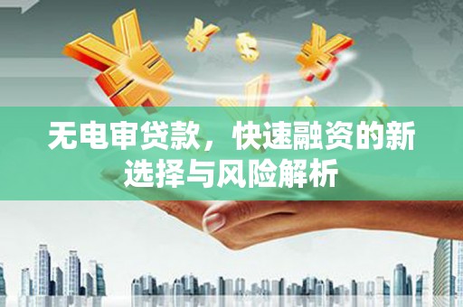 海城无电审贷款，快速融资的新选择与风险解析