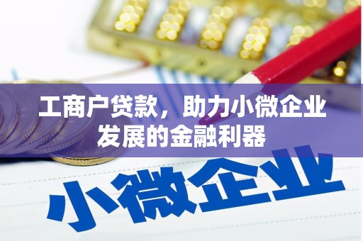 海城工商户贷款，助力小微企业发展的金融利器