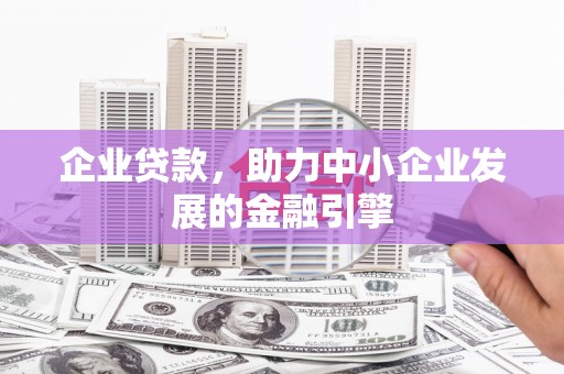 海城企业贷款，助力中小企业发展的金融引擎