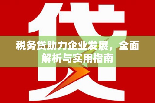 海城税务贷助力企业发展，全面解析与实用指南