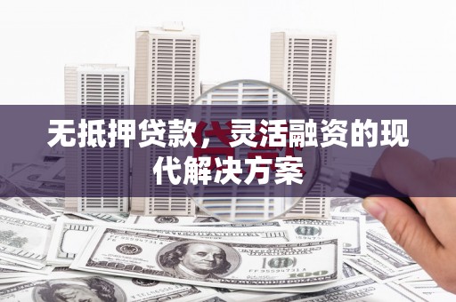 海城无抵押贷款，灵活融资的现代解决方案