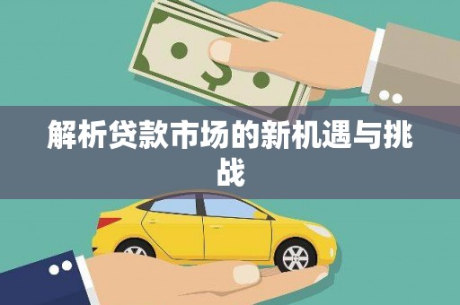 海城解析贷款市场的新机遇与挑战