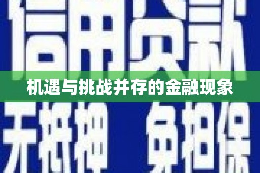 海城机遇与挑战并存的金融现象